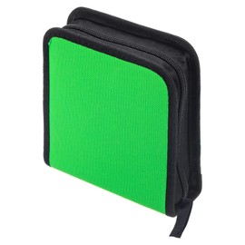 PATIKIL CD Case Holders, 1 Pcs Oxford 40 Capacity Waterproof Portable Disk Record Storage Dividers Wallet Organizer for Discs Collection Protection, Green