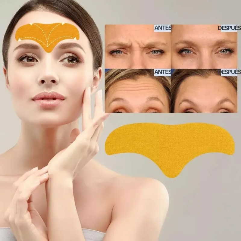 Parches Anti Arrugas Mascarilla Facial Colágeno Frente 30pzs