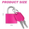 Luggage Lock 4Pcs Padlock with Key Suitcase Lock Locks with