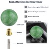 Padaodao Round Shift Knob Gear Lever Stick Shifter Handle for