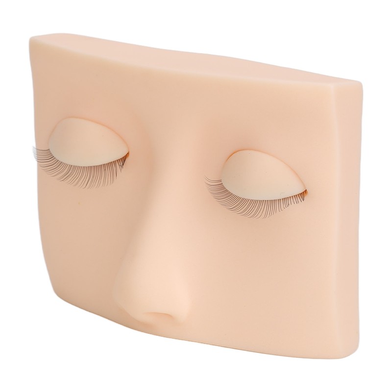 Eyelash Mannequin Head Practice Realistic Half Face Makeup Head Training