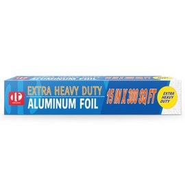 Miktomeh Super Thick Heavy Duty Aluminum Foil 15" x 300 Sq Ft(about 30% Thicker than Regular Heavy Duty Foil) -for Grilling, BBQ, Cooking, Food Storage & Preservation, Commercial & Pitmasters‘ Use