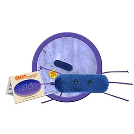 GIANTmicrobes Listeria Plush – Learn About Health, Bacteria and Food Safety with This Unique Fun Gift for Family, Friend, Teachers, Chefs, Foodies, Doctors, Students, Scientists and Public Health
