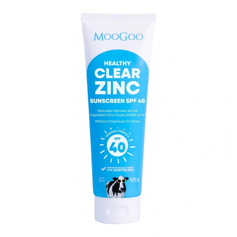 MooGoo Clear Zinc Sunscreen SPF40, 200g