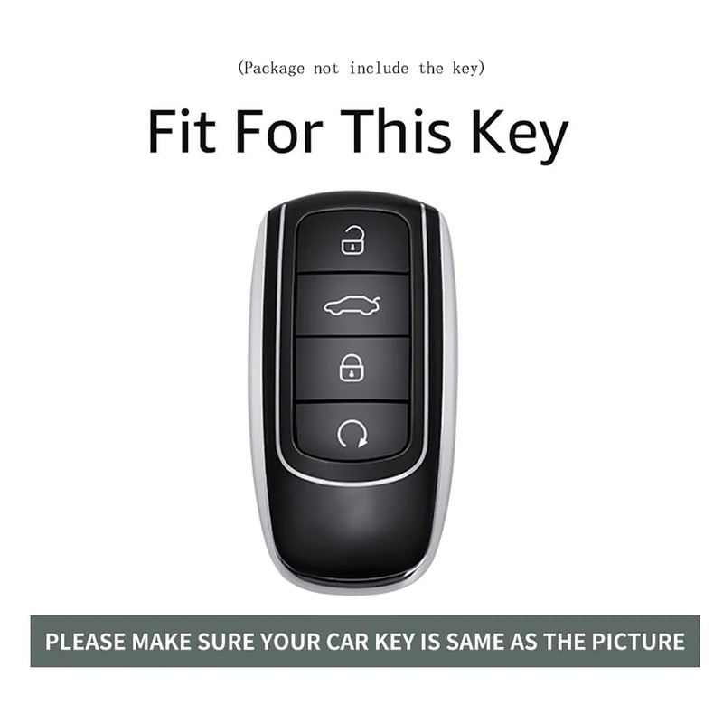 ontto Alloy Car Key fob Cover fit for Chery Tiggo