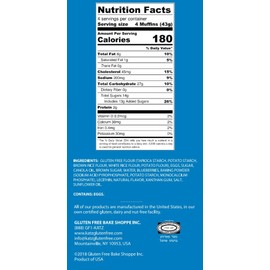 Katz Gluten Free Blueberry Muffin Snacks | Dairy Free, Nut Free, Soy Free, Gluten Free | Kosher (6 Packs, 6 Ounce Each)