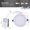 CycevSun 6 Pack LED Recessed Lighting 6 Inch with Night