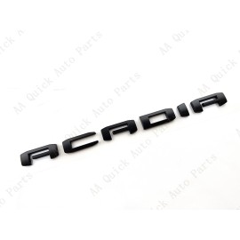 GMC 1PC Matte Black Door Rear Tailgate Acadia Letter Emblem Fit 2020-2023 Acadia