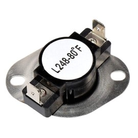 HQRP 2-Pack Dryer Thermostat & Thermal Fuse Kit compatible with General Electric GE AD924WSX1; Norge DEL202WC DEL203AC DEL203AC DEL203HC DEL203HC