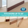 StayPut Door Draft Stopper Insulating Device Installs 2 Ways—Strong Magnets