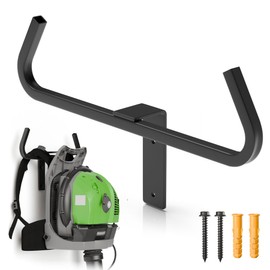 HEIWUKONG Backpack Blower Sprayer Rack Wall Mount,Backpack Leaf Blower Hanger, Heary Duty Chainsaw Holder,Backpack Storage Tactical Gear Stand for Garden Tool Garage Storage and Organizer(1 PCS)