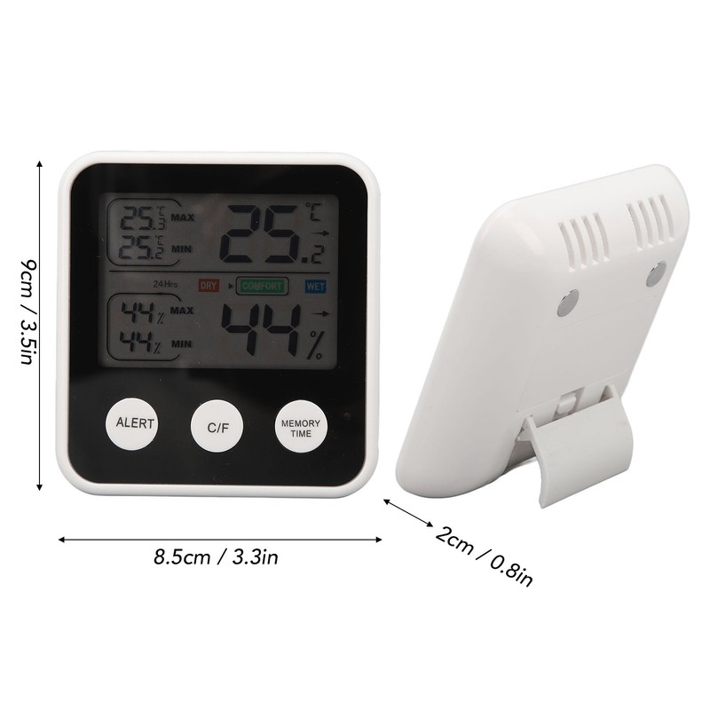 LCD Digital Display Thermometer Hygrometer Temperature Humidity Meter Gauge Hygrothermograph
