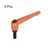 QUARKZMAN Adjustable Clamping Lever Handles M10 x 25 mm Male