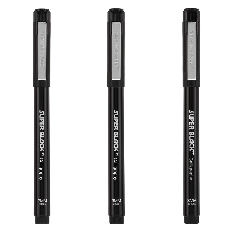 Creative Mark Calligraphy & Fineliner Pen Set Lettering Drawing Super