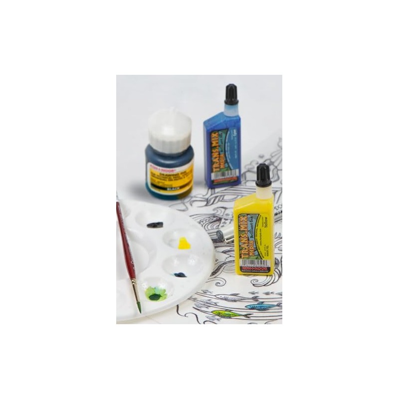Koh-I-Noor Translucent Mix Media Pigment-Based Drawing Ink, 0.75 Oz. Bottle,