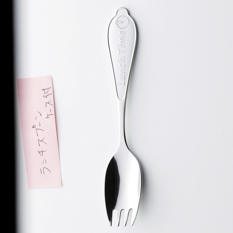 Takakuwa Metal Lunch Spoon with Case, Leaf Pink, Set of