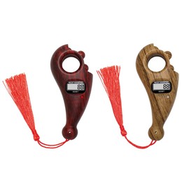 Hitopin Pack of 2 Buddha Beads Counter, Digital Beads Counter, Digital Finger Counter, Prayer Beads Counter, Digital Counter, for Buddhist Prayer, Meditation, Relaxation