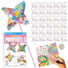 24 Pack DIY Pinwheels Crafts for Kids - Summer Spring