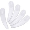 50pcs Curved Disposable Facial Cream Spatulas for Waxing and Makeup