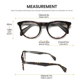 Calabria RNB 7003 Designer Panthos Reading Glasses +1.25 Tortoise Havana Brown Gunmetal Men Women Trendy Readers Eyeglasses