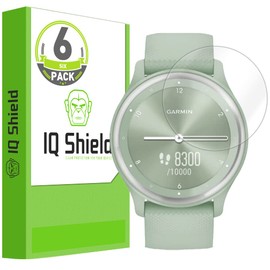 IQShield Screen Protector Compatible with Garmin Vivomove Sport (6-Pack) Anti-Bubble Clear TPU Film