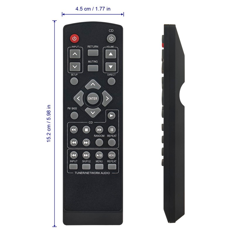 RC-968S Remote Control Replacement - VINABTY New RC968S Replace Remote
