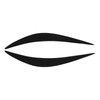 2pcs Headlight Eyebrow Glossy Black Abrasion Resistance Replacement for Infiniti