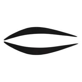 2pcs Headlight Eyebrow Glossy Black Abrasion Resistance Replacement for Infiniti Q50 2014‑2019