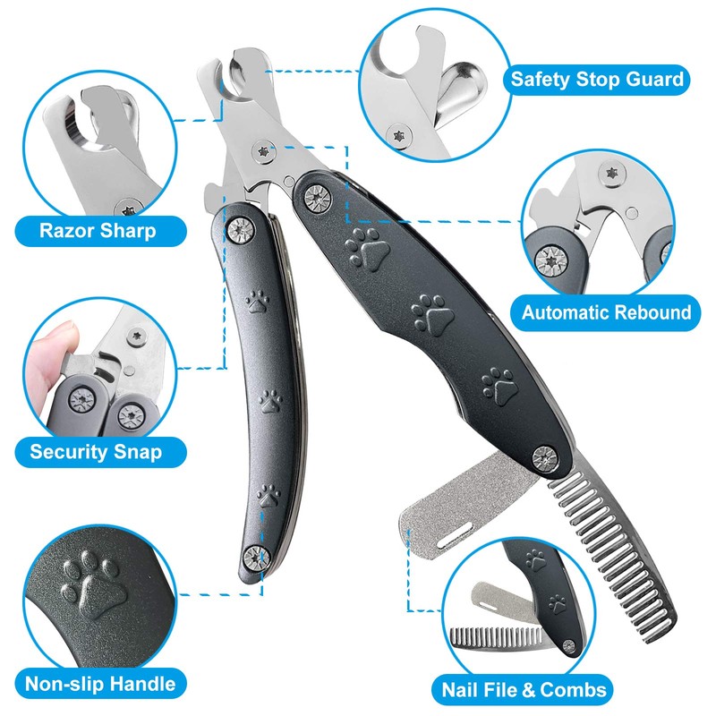 Heavy Duty Dog Nail Clipper for Large Dog Thick Nail,
