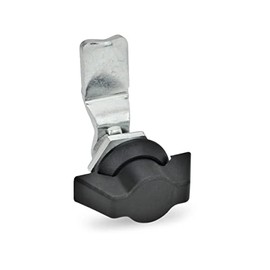 Ganter Normelemente Locks with control element, GN 115-SK-10, actuation with plastic knob, 1 piece