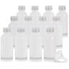 JUVITUS 1 oz Opal White Glass Boston Round Bottle with