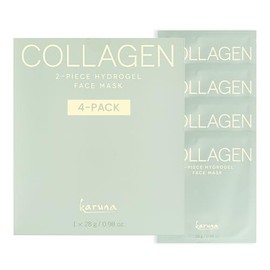 Karuna Skin - Hojas de máscara facial de colágeno, máscara facial de hidrogel de 2 piezas, antiedad, hidratante, rejuvenecedora e hidratante para el c