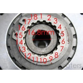 FANCY SCOOTERS Jonway Gator 50cc SRT 10" Wheels,JOC 50cc,GY6-50 Scooter Rear Drive Clutch