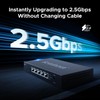 5 Port 2.5g Ethernet Switch, Unmanaged Multi-Gigabit Network Switch, 2.5Gb
