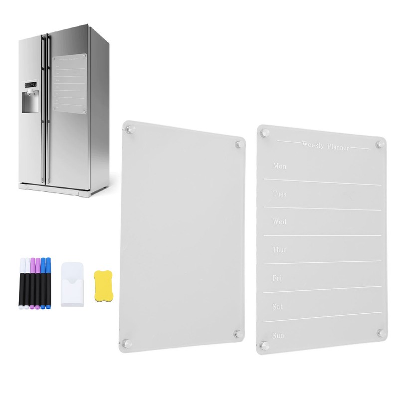 13 X 9.1in Magnetic Dry Erase Calendar Acrylic Planning Bord