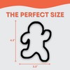 Running Gingerbread Man Cookie Cutter with Easy to Push Design