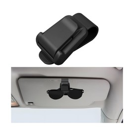 HZEL Sunglass Holder for Car Visor, Vehicle Eyeglasses Ticket Card Clip Hanger, Automotive Interior Sun Visor Glasses Organizer Accessories, Universal for SUV, Sedan, Truck(Black)