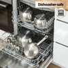 Daniks Classic Stainless Steel Stock Pot with Glass Lid –