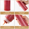 Belinlen 8 Pack 12 oz Plastic Squeeze Squirt Condiment Bottles
