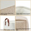 DECOMOMO Large Storage Baskets | Closet Storage Bins 17x12x13inch Canvas