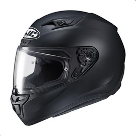 HJC i10 Solid Full Face Motorcycle Helmet with HJ-31 Pinlock Shield, DOT & SNELL Approved (Semi Flat Black, Medium)