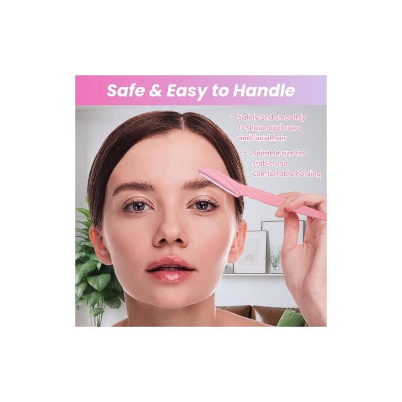 100 Pcs Eyebrow Razor and Face Razor for Women and