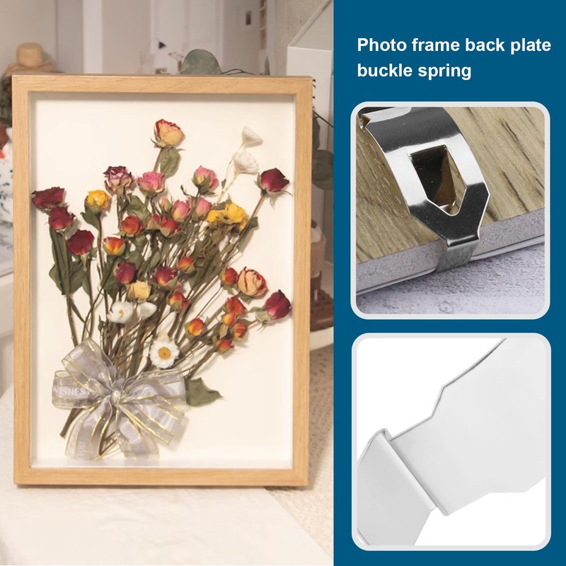 YINETTECH 12 x Picture Frame Clips Picture Hanger Clasp Artwork