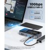 Orico Hub USB-C 10 en 1 con Carcasa SSD M.2