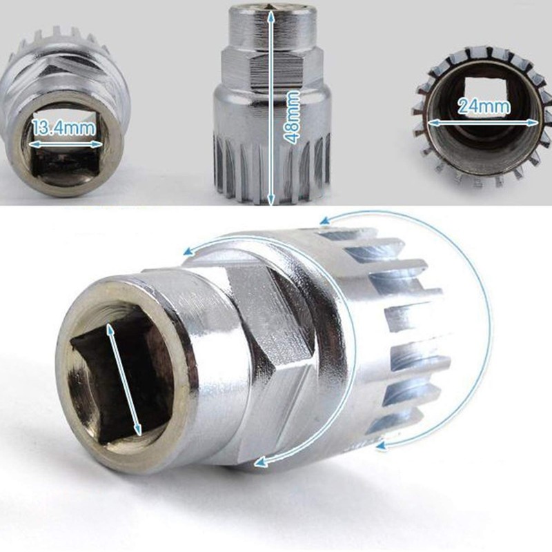 VOANZO Bicycle Split Square Hole Spline Shaft Sleeve Repair Restore