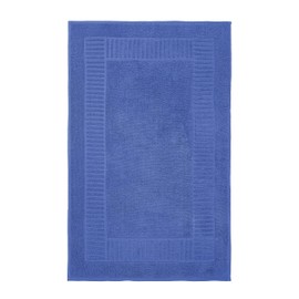 BaSaTex - Pack of 2 Bath Mats for Shower and Bathtub - Bath Mat Absorbent & Quick Drying in 50 x 80 cm - Made of 100% Cotton and 800 g/m² - Shower Mat Oeko-Tex Made in Green Certified - Royal Blue