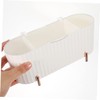 ULTECHNOVO Cotton Swabs Container with Lid Compartment Makeup Organizer Storage