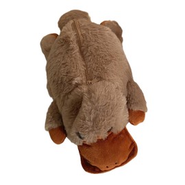 Estuche de peluche para lápices, neceser, organizador de papelería, bolsa para bolígrafos, borradores, crayones, bolígrafos, reglas y resaltadores, Ornitorrinco