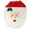 L&C® 3 Pcs Christmas Decorations Happy Santa Toilet Seat Cover