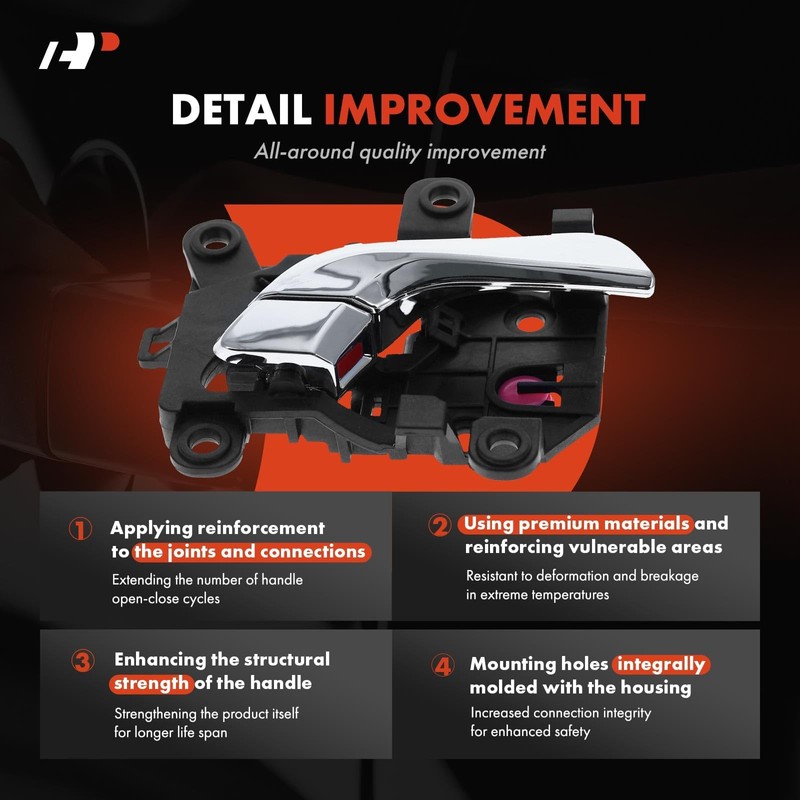 A-Premium Front Right Passenger Side Interior Door Handle Compatible with